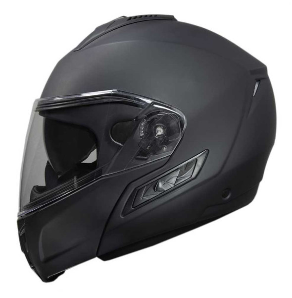 Fulmer Powersports 400 Cruz Vented Motorcycle Modular Helmet - Matte Black - Wisconsin Harley-Davidson