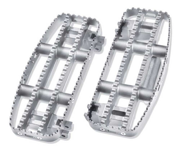 Harley-Davidson 80GRIT Rider Footboards, Fits Touring Models, Silver 50501602 - Wisconsin Harley-Davidson