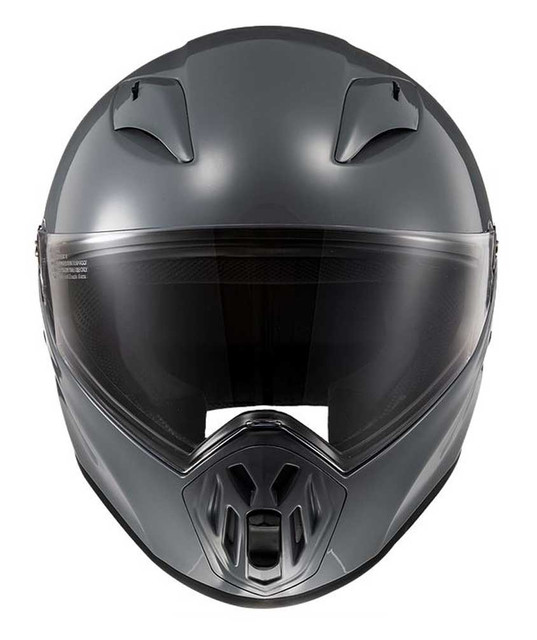 LS2 Helmets Street Fighter Full Face Motorcycle Helmet, Gloss Gray