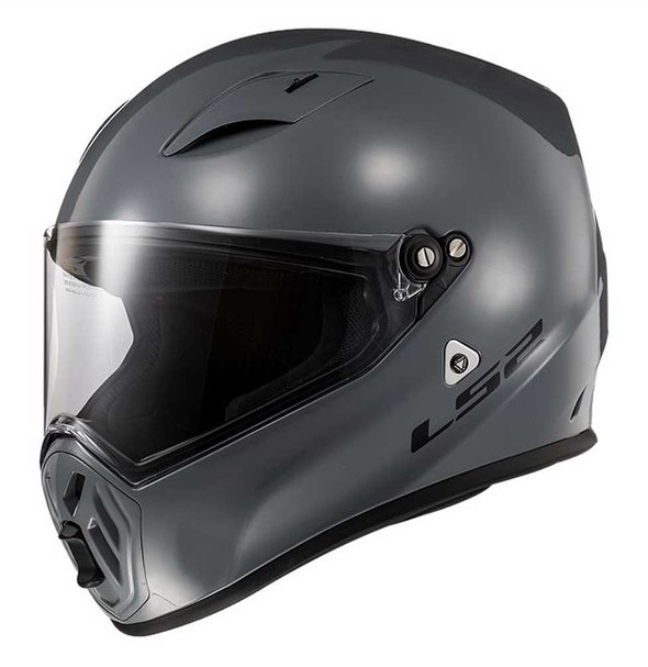 LS2 Helmets Street Fighter Full Face Motorcycle Helmet, Gloss Gray 419-313 - Wisconsin Harley-Davidson