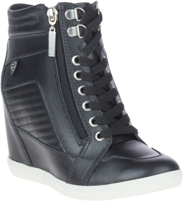 Harley-Davidson Women's Parkdale Lace and Zip Black Fashion Boots, D84676 - Wisconsin Harley-Davidson