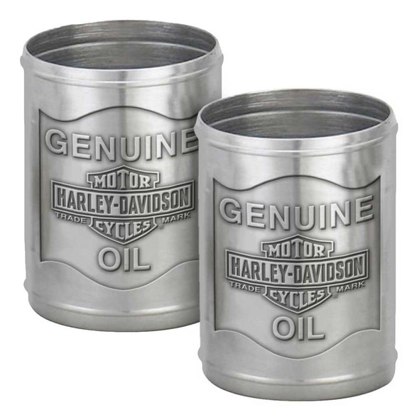 Harley-Davidson Custom Tooled Pewter Oil Can Shot Glass Set - 2.3 oz. HDL-18805 - Wisconsin Harley-Davidson