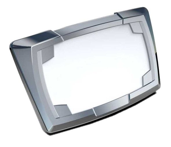 Ciro Multi-Fit License Plate Frame - For 4x7 Plates - Black or Chrome Finishes - Wisconsin Harley-Davidson