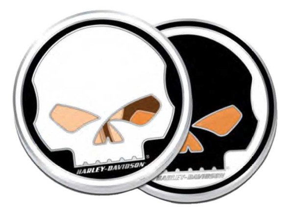 Harley-Davidson Willie G Skull Stained Glass Metal Challenge Coin, 1.75 in. - Wisconsin Harley-Davidson