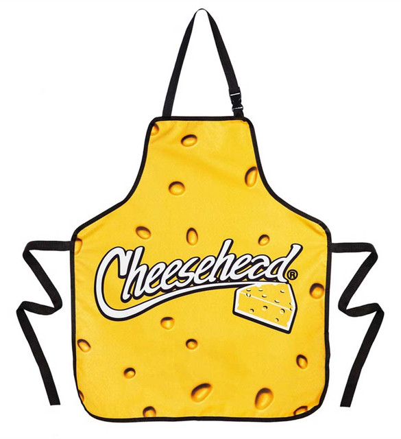 Original Cheesehead Reversible Grilling Apron w/ Blocker Fabric - Gold 4AP5070DS - Wisconsin Harley-Davidson