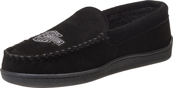 Harley-Davidson Men's Embroidered House Slippers, D93926 Size 8 Black