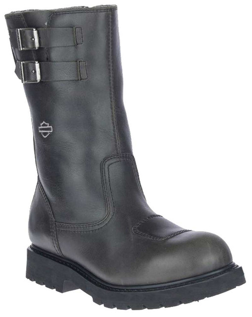Harley-Davidson Men's Brosner 10-Inch Waterproof Black Motorcycle Boots D93701 - Wisconsin Harley-Davidson