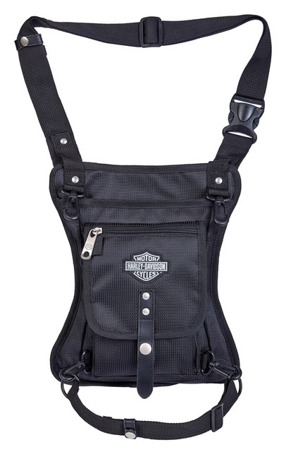 Harley-Davidson Side Slinger 2-IN-1 Shoulder Bag / Leg Holster - 98222-BLACK - Wisconsin Harley-Davidson