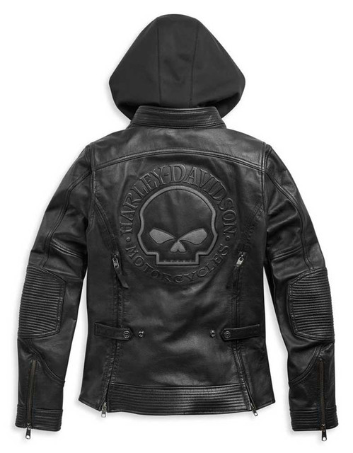 Harley-Davidson® Women's Auroral II 3-IN-1 Leather Jacket, Black