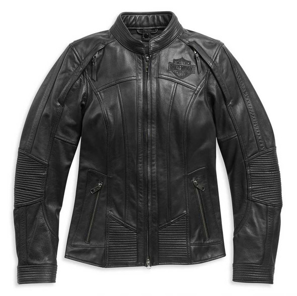HARLEY-DAVIDSON ブラック ライダースジャケット HARLEY DAVIDSON(ハーレーダビッドソン) Double Riders Jacket ダブル