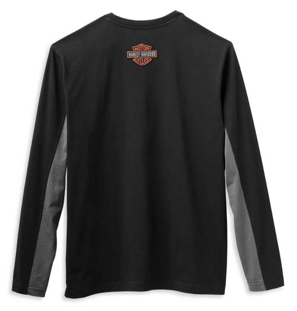 Harley-Davidson® Men's Copperblock Block Letter Long Sleeve Shirt 99065-21VM