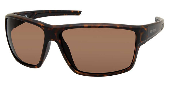 Harley-Davidson Men's Deep Sport Wrap Sunglasses, Havana Frames/Brown Lenses - Wisconsin Harley-Davidson