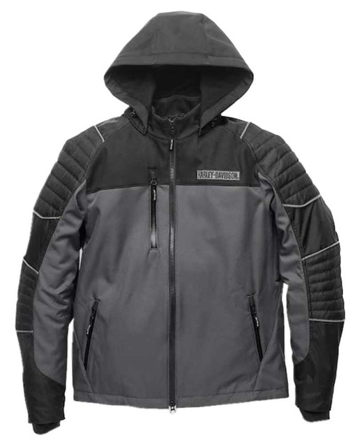 Harley-Davidson Men's Ridgeway II Waterproof Functional Jacket, Gray 98165-21VM - Wisconsin Harley-Davidson