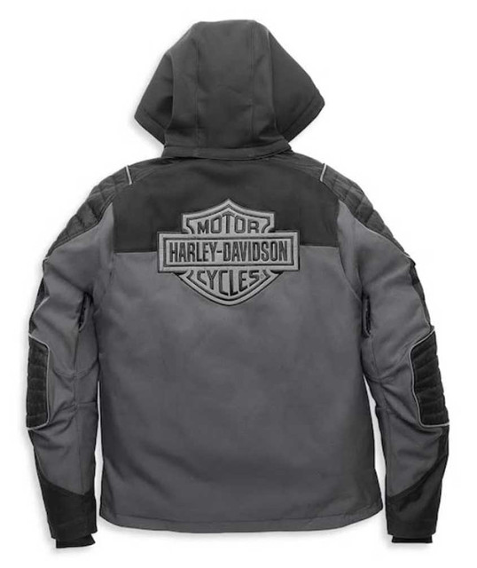 HARLEY-DAVIDSON ボンバージャケット グレー Harley-Davidson® Women's Firebrand Washed Leather Jacket, Gray