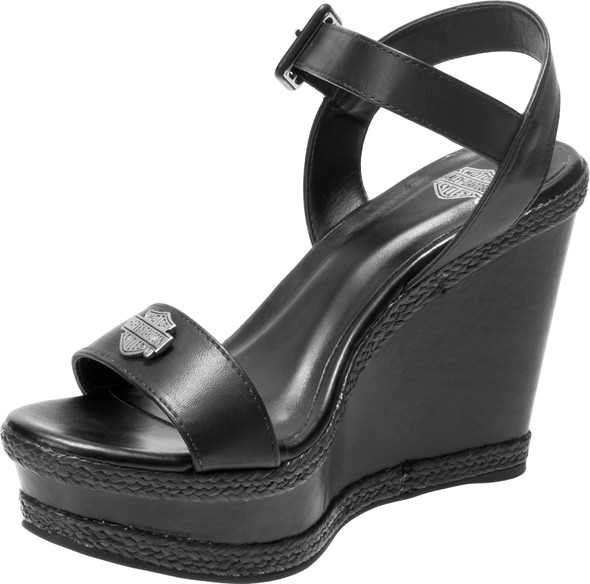 Harley-Davidson Women's Belmont Wedge Platform Sandals, D84391 - Wisconsin Harley-Davidson