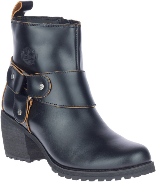 Harley-Davidson Women's Lalanne Black Motorcycle Harness Boots, D84686 - Wisconsin Harley-Davidson