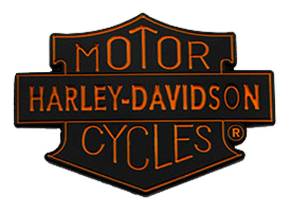 Harley-Davidson 1.5 in. Motorcycles Trademark Shield Metal Pin, Black Finish - Wisconsin Harley-Davidson