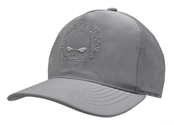 Harley-Davidson Men's Tonal Willie G Skull Logo Snapback Baseball Cap - Gray - Wisconsin Harley-Davidson