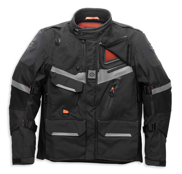 Harley-Davidson Men's Passage Adventure Functional Jacket, Black 98178-21VM - Wisconsin Harley-Davidson