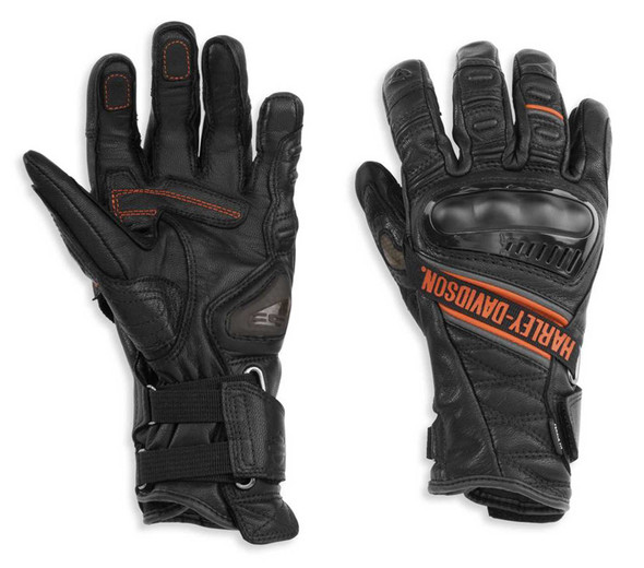 Harley-Davidson Women's Passage Adventure Gauntlet Gloves, Black 98188-21VW - Wisconsin Harley-Davidson