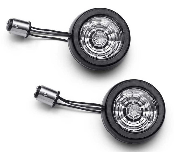 Harley-Davidson® Front Signature LED Turn Signal Inserts - Smoke