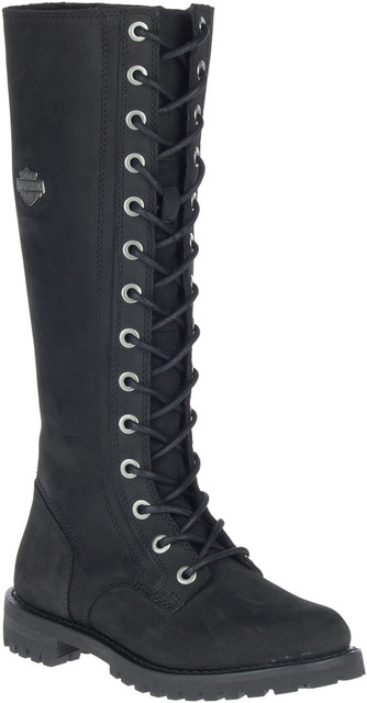 Harley-Davidson Women's Lornell 14-Inch Black Motorcycle Boots, D84685 - Wisconsin Harley-Davidson
