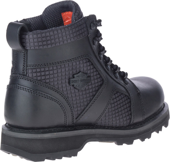 Lace Black Motorcycle Boots, D84709 