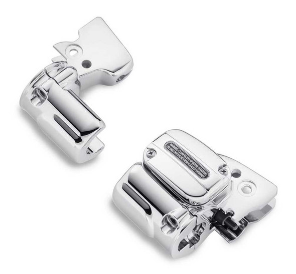 Harley-Davidson Chrome Clutch Bracket & Master Cylinder Reservoir Kit 41701019 - Wisconsin Harley-Davidson