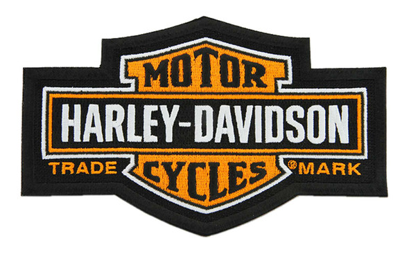 Harley-Davidson 7.25 in. Embroidered Trademark Bar & Shield Emblem Sew-On Patch - Wisconsin Harley-Davidson