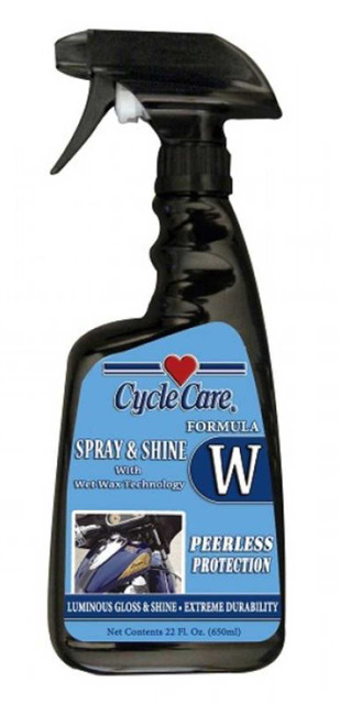 Cycle Care Formula W - Motorcycle Spray & Shine with Wet Wax Technology Detailer Spray to Polish After Washing, Durable High Gloss Shine - 22 oz. - Wisconsin Harley-Davidson