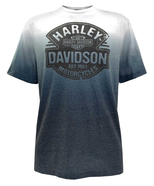 Harley-Davidson Men's Dusty Roads Crew-Neck Short Sleeve Ombre Graphic T-Shirt - Wisconsin Harley-Davidson