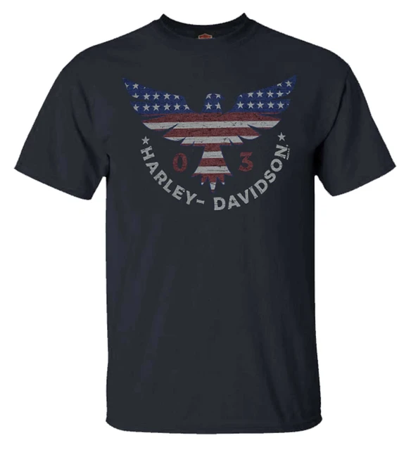 Harley-Davidson Men's Iconic Freedom Crew-Neck Short Sleeve Graphic T-Shirt - Wisconsin Harley-Davidson