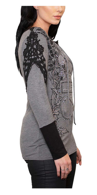 Harley-Davidson® Women's Cascade Lace-Up Front Crochet Long