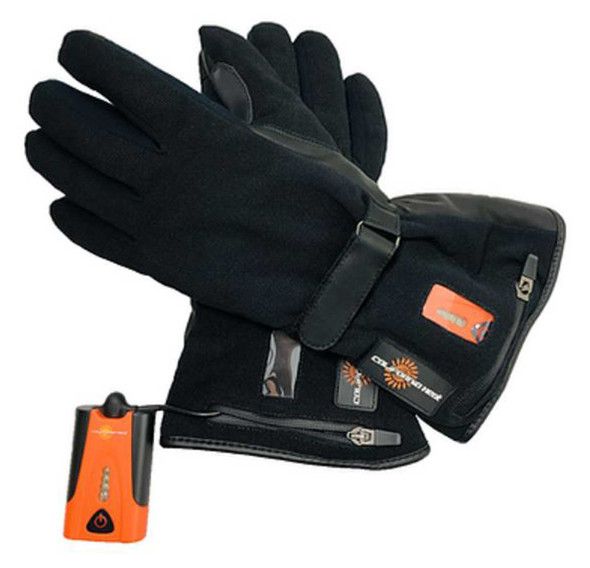 California Heat 7V ActivFlexx Waterproof Heated Stretchy Gloves - Black - Wisconsin Harley-Davidson