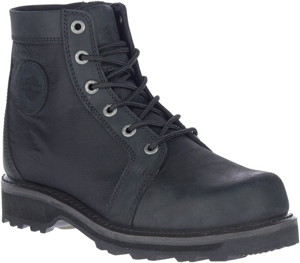 Harley-Davidson Men's Hamlyn 6-Inch Black Motorcycle Boots, D93785 - Wisconsin Harley-Davidson