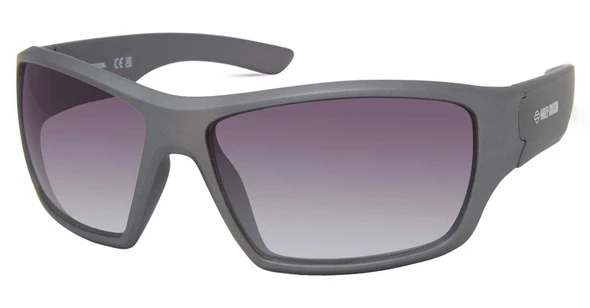 Harley-Davidson Men's Chunky Sunglasses, Gray Frames & Smoke Mirror Lenses - Wisconsin Harley-Davidson