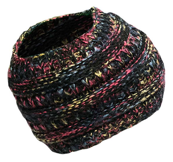 That's A Wrap Women's Crocheted Headband, Ponytail Friendly Super Wide Boho Look - Wisconsin Harley-Davidson