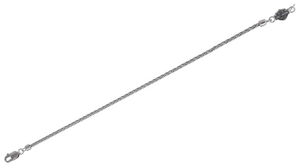 Harley-Davidson Women's Bar & Shield Wheat Chain Layering Bracelet - Silver - Wisconsin Harley-Davidson