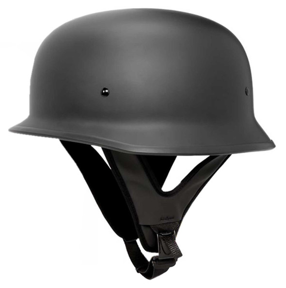 Fulmer Powersports 306 German Shorty Style Motorcycle Half Helmet - Matte Black - Wisconsin Harley-Davidson