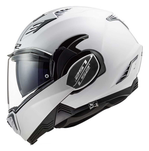 LS2 Helmet VALIANT ヴァリアント ヘルメット 3XL ホワイト LS2 Helmets Valiant II Modular Motorcycle Sun-Shield Helmet, Solid