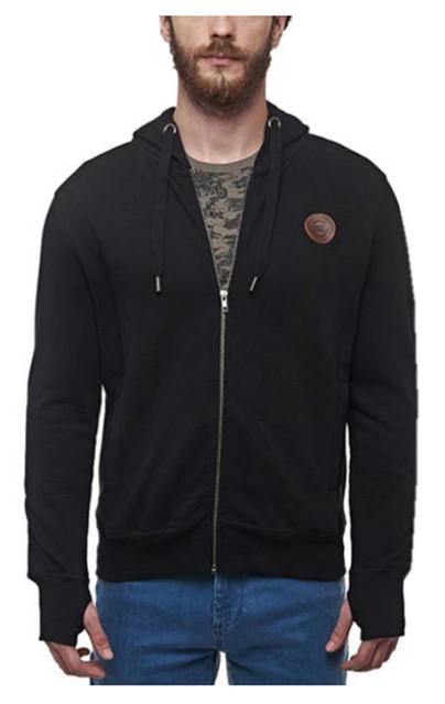 Royal Enfield REMC Garage Logo Rugged Full-Zip Hooded Sweatshirt - Black - Wisconsin Harley-Davidson