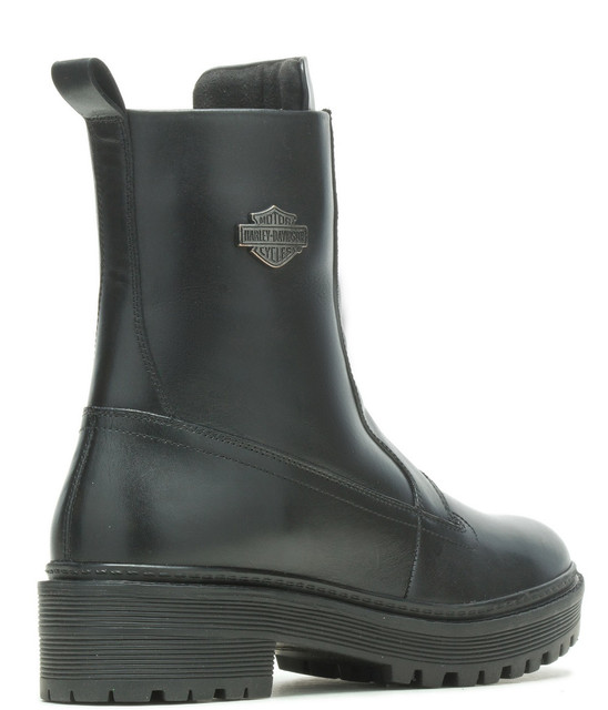 Harley-Davidson® Women's Carney Front-Zip Black Leather Fashion