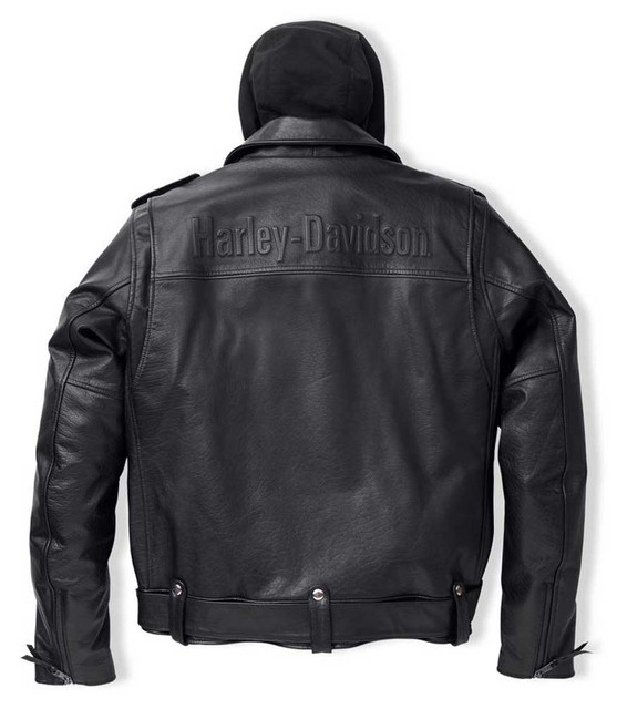 Harley-Davidson® Men's Potomac 3-IN-1 Leather Biker Jacket, Black