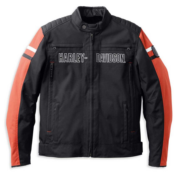 Harley-Davidson Men's Hazard Waterproof Textile Jacket, Black 98126-22VM - Wisconsin Harley-Davidson