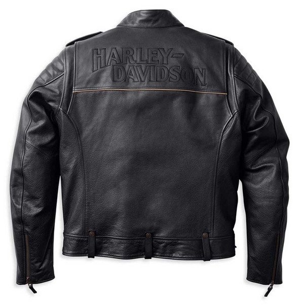 Harley-Davidson® Men's Big Sur Midweight Leather Jacket, Black
