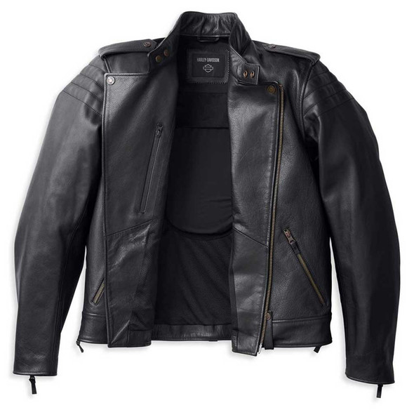 Harley-Davidson ダークグレー ジャケット M-Lサイズ Harley-Davidson® Men's Layering System Captains Leather