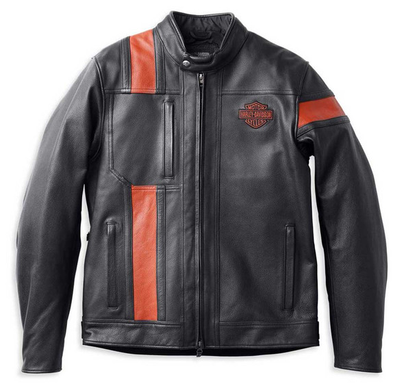 Harley-Davidson Men's Hwy-100 Waterproof Leather Jacket, Black 98000-22VM - Wisconsin Harley-Davidson