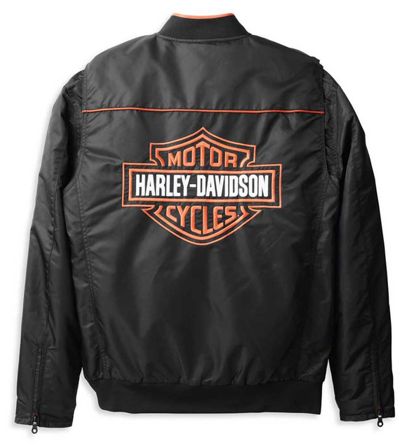 断捨離 Harley-Davidson ブラック ナイロン ジャケット Harley-Davidson® Men's Idyll Windproof Soft Shell Jacket