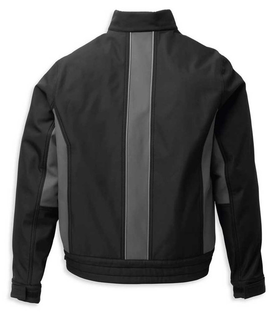 (美品)Harley-Davidson ブラック バイクジャケット Mサイズ Harley-Davidson® Men's Bar & Shield Logo Softshell Jacket, Black