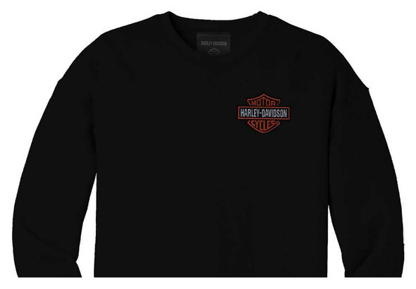 Harley-Davidson® Men's Bar & Shield Pullover Sweatshirt - Black
